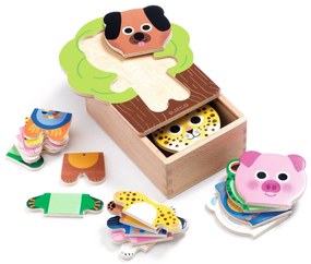 Puzzle in legno - 6 animali
