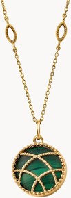 Collana placcata oro con pietre preziose Etienne