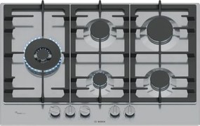 Bosch - Serie 6 PCS7A5I90 , Piano cottura a gas, 75 cm, Acciaio inox