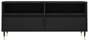 Mobile porta tv nero 100x34,5x44,5 cm in legno multistrato