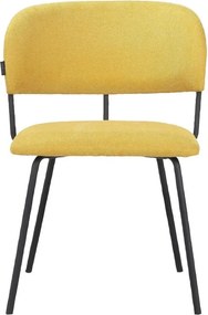 Set di sedie da pranzo gialle 2 pz Claudia - Støraa