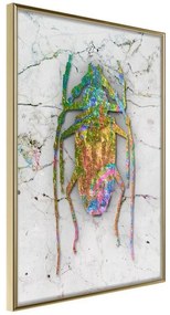 Poster  Iridescent Insect  Cornice Quadri Cornice d'oro, Larghezza x Altezza Home decor 20x30