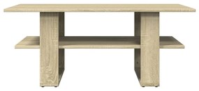 Tavolino da salotto rovere sonoma 102x55x42cm legno multistrato