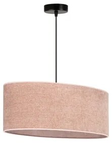 Duolla - Lampadario a sospensione con filo OVAL 1xE27/15W/230V rosa