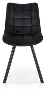 Sedia da pranzo COMORO, 1 pz, nera