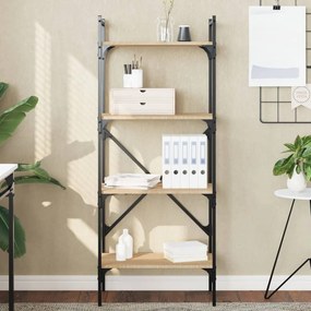 Libreria Rovere Sonoma 4 Ripiani 56x31,5x138,5 Cm Multistrato /