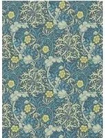 Morris & Co Carta da parati Seaweed - Ink/ Woad