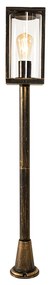Lampada da terra per esterni vintage oro anticato 100 cm IP44 - Charlois