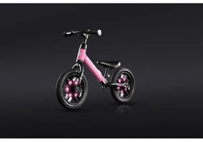 QPlay - Bici a spinta con LED lampade su ruote SPARK rosa