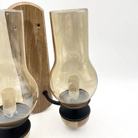 Brilagi - LED Applique COTTAGE 2xE14/40W/230V quercia/marrone