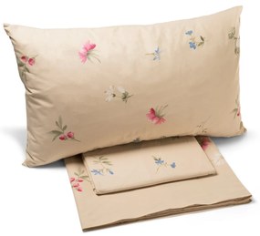 Completo Lenzuola in Cotone Floral2 Francese 2 federe