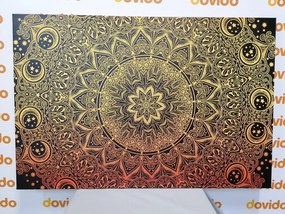 Quadro su tela – Mandala orientale dorata
