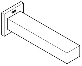 GROHE 13303000 - Scarico vasca EUROCUBE 170 mm cromato lucido