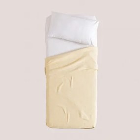 Coperta Multiuso in Cotone Waffle (150x220 cm) Bimba Mousse Limone - Sklum