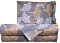 Completo letto singolo foglie ginkgo oro SmartDecoHome