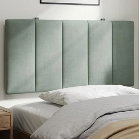 Cuscino Testiera Grigio Chiaro 100 Cm İn Velluto /