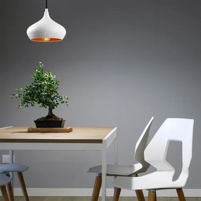 Lampada a sospensione con cavo DODO 1xE27/40W/230V bianco