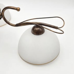 Lampadario a stelo COBRA 3xE27/60W/230V bronzo/patina