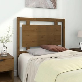 Testiera Per Letto Ambra 95,5x4x100cm İn Legno Massello Di Pino /