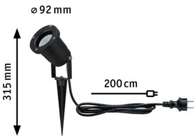 Paulmann 94731 - Lampada LED 4,3W IP65 da esterno SPOT 230V