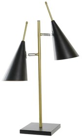Lampada da tavolo DKD Home Decor 25W Nero Dorato 220 V Moderno (38 x 16 x 64 cm)