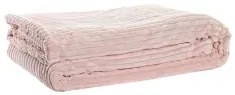 Coperta DKD Home Decor 150 x 200 x 2 cm Rosa Scandinavo