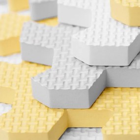 KINDERKRAFT -  Puzzle in foam LUNO 30pcs grigio/giallo