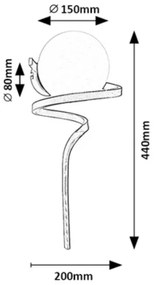 Rabalux 71136 - Applique SARABI 1xE27/20W/230V