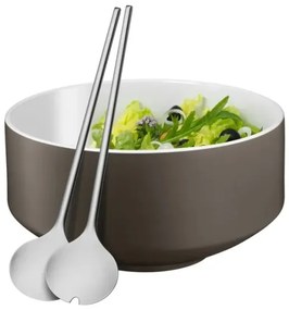 WMF - Insalatiera con posate MOTO grigio