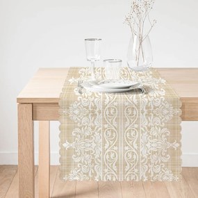 Runner da tavolo Beige Etnico, 45 x 140 cm - Minimalist Cushion Covers