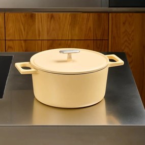 Casseruola in ghisa con coperchio incluso adatta all'induzione 5,5 l Mattia 3.0 – FABINI