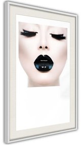 Poster  Black Lipstick  Cornice Quadri Cornice nera con pass-partout, Larghezza x Altezza Home decor 20x30