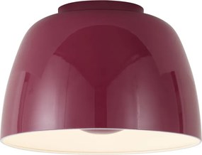 Plafoniera retrò rossa con interno bianco incl. LED dimmerabile a 3 fasi - Vera