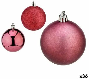 Set di palline di Natale Rosa Plastica Ø 7 cm (36 Unità)