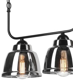 Lampadario a sospensione con catena MARIO 2xE27/60W/230V cromo