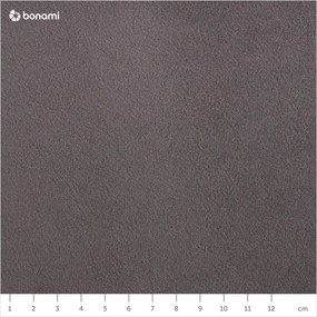 Pouf in velluto grigio scuro Santo - Milo Casa