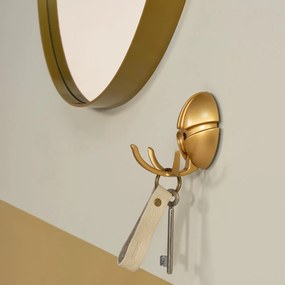 Gancio da parete dorato in plastica Tick – Spinder Design