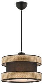 Lampadario a sospensione HALO 1xE27/60W/230V marrone/beige