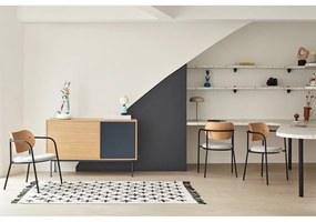 Sedia da pranzo grigia in rovere Eclipse - Teulat