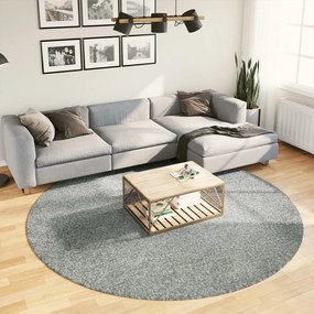 Tappeto Shaggy Pamplona A Pelo Lungo Moderno Verde Ø 240 Cm /