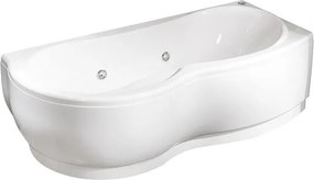 Vasca idromassaggio KEKKY 70 x 170 cm bianco con schienale dx 6 idro jets orientabili