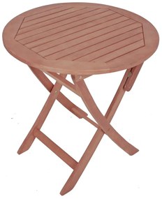 Tavolo da giardino pieghevole in eucalipto Stockholm, ⌀ 70 cm - Garden Pleasure