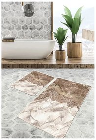 Tappetini da bagno marroni in set da 2 pezzi 60x100 cm - Mila Home