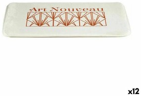 Tappeto da bagno Art Nouveau Bianco Bronce 40 x 1,5 x 60 cm (12 Unità)