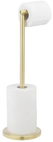 WENKO 25791100 - Porta rotolo per carta igienica 21x55 cm oro/argento