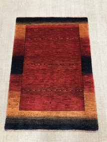 Loribaft Tappeto 120x80 Rosso (Iran) Annodato A Mano