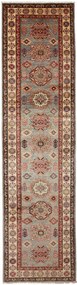 Kazak Tappeto orientale 310 x 80 Grigio (Pakistan) Annodato A Mano