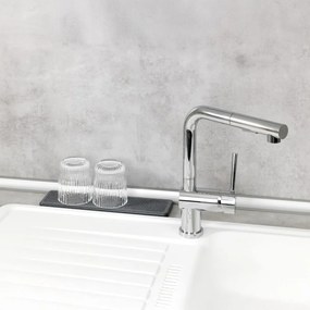 Tappetino scolapiatti grigio in diatomite 30x8 cm Damon – Wenko