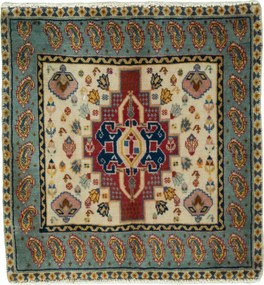 Shiraz Tappeto persiano 60 x 60 Beige (Iran) Annodato A Mano