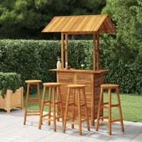 Set da Bar per Giardino 5 pz in Legno Massello di Acacia 3116007